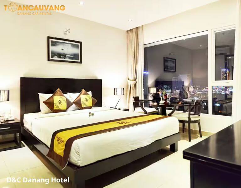 Thiết kế phòng ngủ hiện đại tại D&C Danang Hotel
