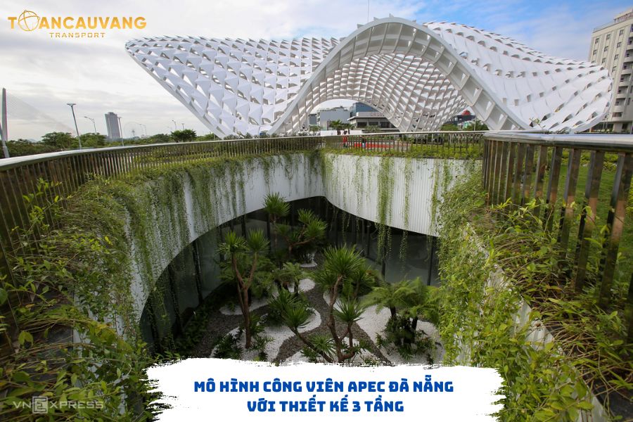 Công viên vườn tượng Apec Đà Nẵng - Thiết kế 3 tầng hiện đại