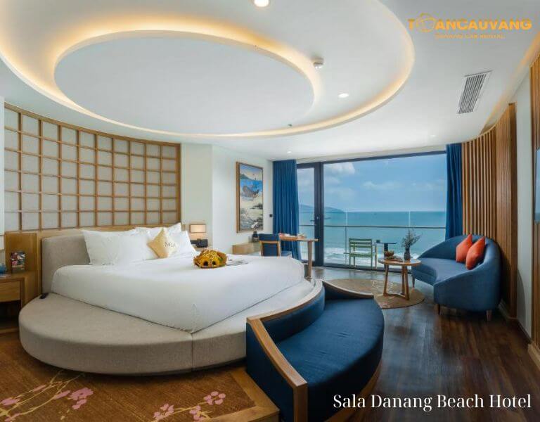 Không gian phòng ngủ sang trọng của Sala Danang Beach Hotel