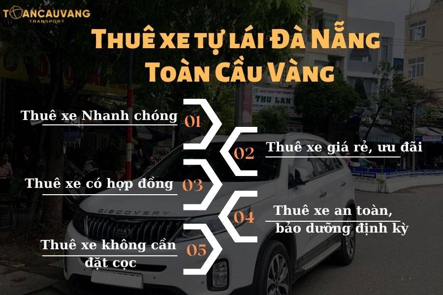 Đơn vị thuê ô tô tự lái Đà Nẵng sở hữu nhiều tiện ích