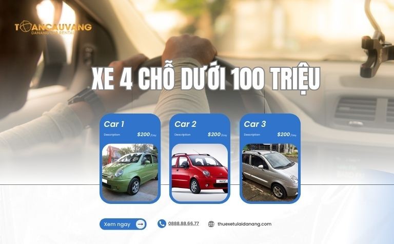 5 Mẫu Xe 4 Chỗ Giá Rẻ Dưới 100 Triệu Cập Nhật Mới Nhất