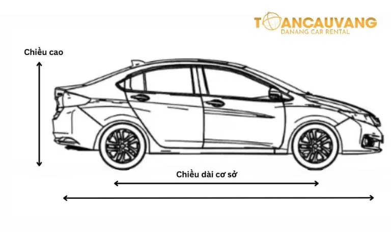 Tìm hiểu kích thước xe 4 chỗ trước khi sở hữu 8 chieu dai co so xe 4 cho