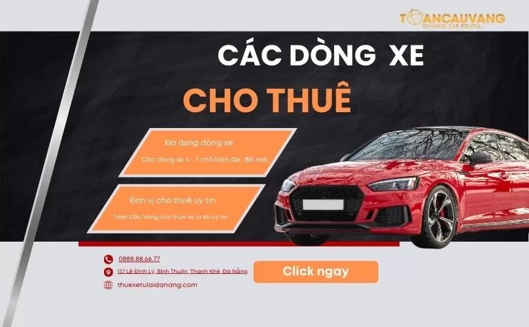 nhung dong xe cho thue da nang toan cau vang